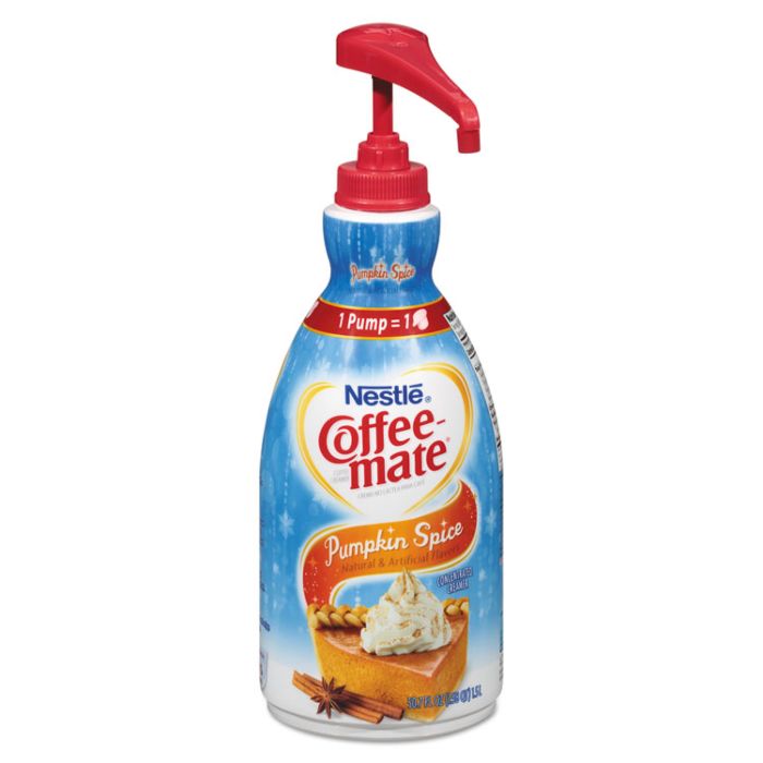 Coffee Mate Liquid Creamer Pump Bottle, Pumpkin Spice, 1 ...